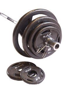 2 Hand Grip Plate 210 lb Weight Lifting Set: Sports