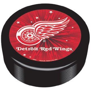 NHL Detroit Red Wings Logo Hockey Puck * Sports