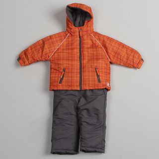 Rugged Bear Toddler Boys Orange Snowsuit