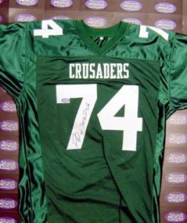 Signed Michael Oher Jersey   Crusaders High School blind