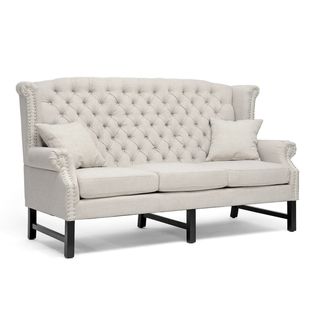 Sussex Beige Linen Sofa