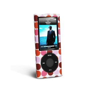Eforcity Pink Polka Dot Snap on Case for iPod Nano Gen5