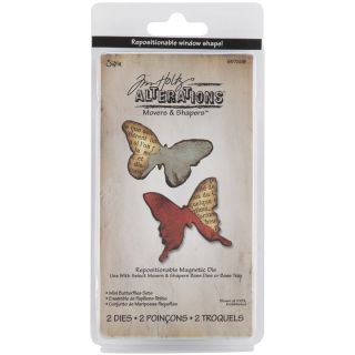 Sizzix Movers and Shapers Butterflies Magnetic Die Set (Pack of 2