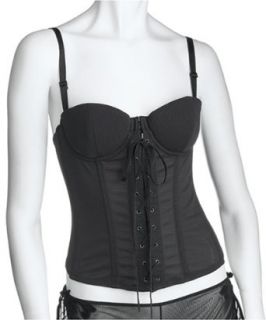 Necessary Objects Touch Of Suede Bustier, Black, 34A