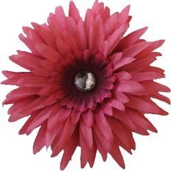 Posies Accessories Large Coral Rose Gerber Daisy Hair Bow