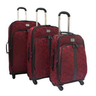 Kenneth Cole Reaction Taking Flight Red 3 piece Expandable Spinner