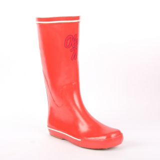 Ole Miss Rebel Womens Centered Logo Rain Boots Today $45.99