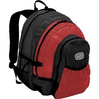 Nike Mesh XL Backpack (Black/Team Red/Black) Sports