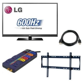 LG 50PV450 50 inch 1080p 600Hz Plasma TV Deluxe Bundle