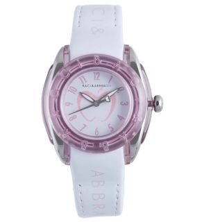 Baci Abbracci Womens White Patent Leather Watch