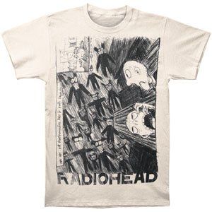 Rockabilia Radiohead Scribble Slim Fit T shirt Clothing