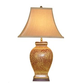 Retro Paisley Table Lamp