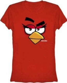 Angry Birds Girly Face Juniors Womens T shirt (Medium