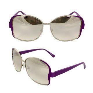 Silver and Purple Frame Grey Gradient Lenses for Women and Men Shoes