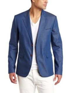 G Star Mens CL II Blazer, Blue, 52 Clothing
