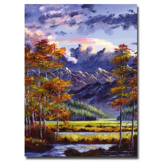 David Lloyd Glover Mountain River Valley Canvas Art