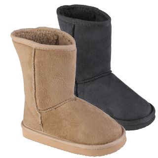 Journee Kids Girls K ugena Faux Suede Mid calf Boots