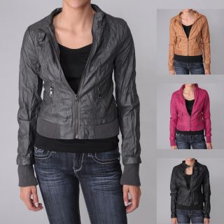 Ci Sono by Adi Juniors Faux Leather Zip front Jacket Today $47.49   $