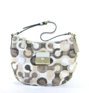 NEW AUTHENTIC COACH KRISTIN OP ART SMALL TOP HANDLE POUCH