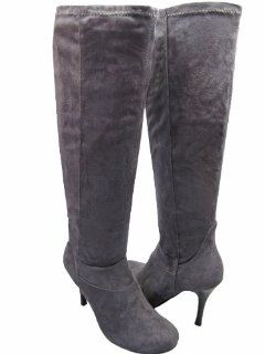  Andres Machado Womens Gray Suede Knee high Boots AM350 Shoes