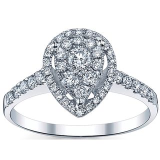 18k White Gold 3/5ct TDW Diamond Engagement Ring (G H, SI1 SI2