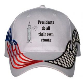 Presidents do all their own stunts USA Flag / Checker