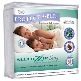 AllerZip Terry Queen size Bedbug proof Mattress Protector