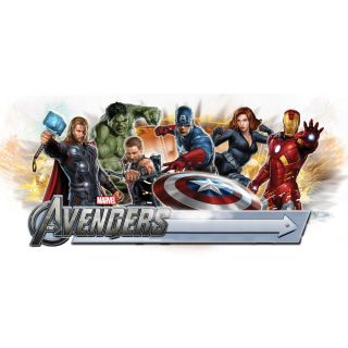 RoomMates Avengers Peel and Stick Giant Headboard with Personalization