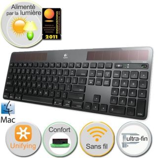 Logitech Solar Keyboard K750 Black for Mac   Achat / Vente CLAVIER