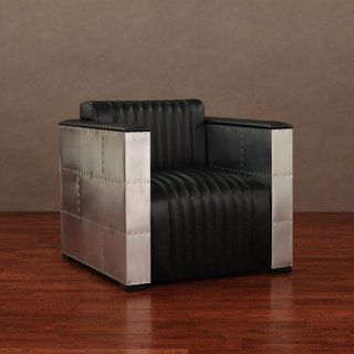 Vindicator Modern Black Leather Chair