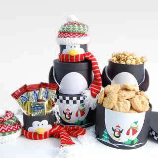 Happy Penguin Ghirardelli & Lindor Holiday Gift Tower