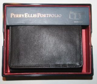 Perry Ellis Portfolio Murray Hill Trifold Wallet   Brown