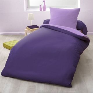 57 fils/cm²   Coloris  violet & parme   Dimensions  140x200cm