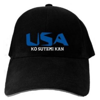 Caps Black Usa Ko Sutemi Kan  Martial Arts Clothing