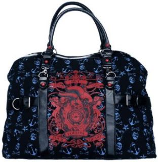 Iron Fist Set Your Sails Overnight Bag   Black/ Blue/ Red