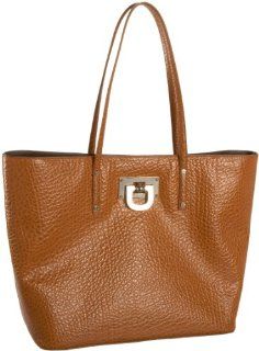  DKNY French Grain Leather Work Tote,Luggage,one size Shoes