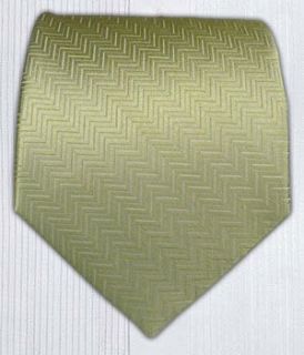 100% Silk Woven Sage Green Herringbone Solid Tie Clothing