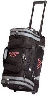Virginia Tech Rolling Duffel Bag Official College Logo