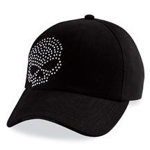 Harley Davidson® Womens Crystal Skull Baseball Cap / Hat