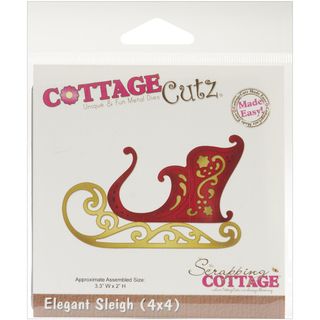 CottageCutz Elegant Sleigh 4x4 inch Die