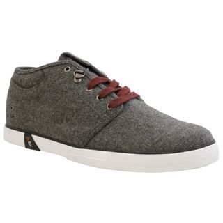 GBX Mens Charcoal French Wool Casual Shoes