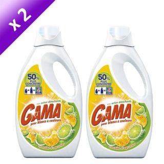 GAMA Lessive liquide Cascade dagrumes x2   Achat / Vente LESSIVE GAMA