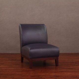 Cole Eggplant Leather Chair