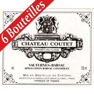 Château Coutet 1999 (caisse de 6 bouteilles)   Achat / Vente VIN