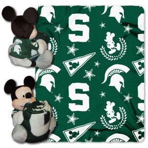 Michigan State Spartans 038 Mickey Hugger Plush Blanket 50