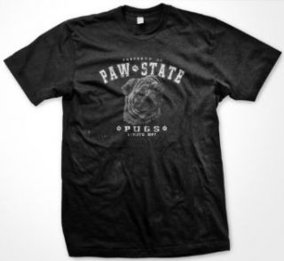 Pug Mens T shirt, Property Of Paw State, Canine Athletic