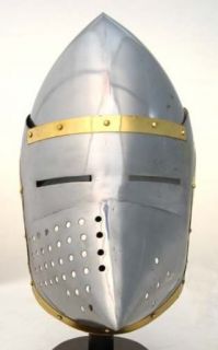 Pigface Bascinet Helmet: Medieval Helms: Clothing