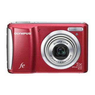 Olympus FE 47 14MP Red Digital Camera
