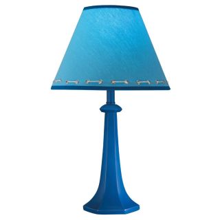 Hardback Shade Cobalt Blue Table Lamp