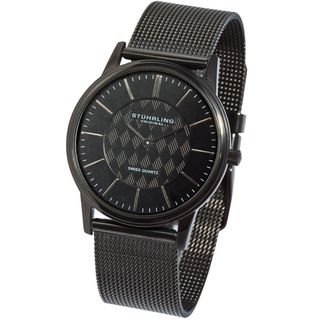 Stuhrling Original Unisex Newberry Ultra Slim Black Watch
